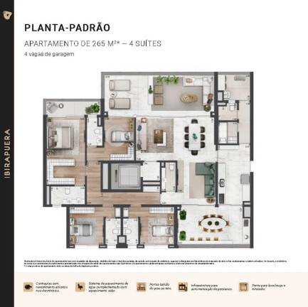 Imagem Apartamento com 3 Quartos à Venda, 552 m² em Parque Global - São Paulo Imagem Apartamento com 3 Quartos à Venda, 552 m² em Parque Global - São Paulo