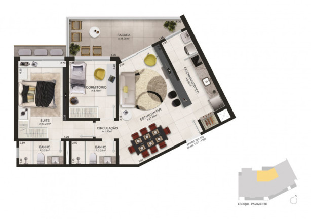 Imagem Apartamento com 3 Quartos à Venda, 102 m² em Torres - Torres Imagem Apartamento com 3 Quartos à Venda, 102 m² em Torres - Torres