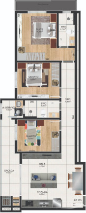 Imagem Apartamento com 3 Quartos à Venda, 81 m² em Saguaçu - Joinville Imagem Apartamento com 3 Quartos à Venda, 81 m² em Saguaçu - Joinville