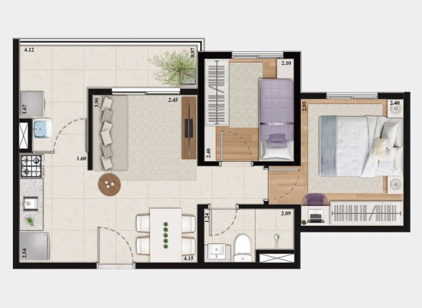 Imagem Cobertura com 2 Quartos à Venda, 56 m² em Parque Do Carmo - São Paulo Imagem Cobertura com 2 Quartos à Venda, 56 m² em Parque Do Carmo - São Paulo