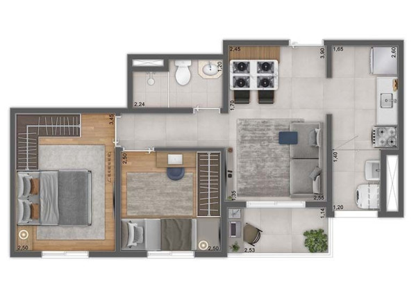 Imagem Apartamento com 2 Quartos à Venda, 44 m² em Limão - São Paulo