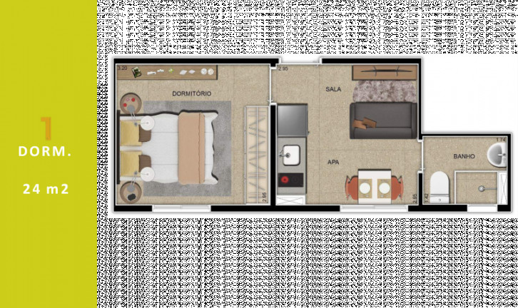 Imagem Apartamento com 1 Quarto à Venda, 24 m² em Barra Funda - São Paulo Imagem Apartamento com 1 Quarto à Venda, 24 m² em Barra Funda - São Paulo