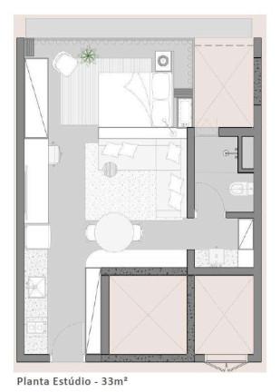 Imagem Studio com 1 Quarto à Venda, 28 m² em Vila Mariana - São Paulo Imagem Studio com 1 Quarto à Venda, 28 m² em Vila Mariana - São Paulo
