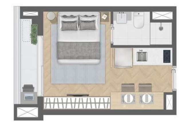 Imagem Studio com 1 Quarto à Venda, 21 m² em Consolação - São Paulo Imagem Studio com 1 Quarto à Venda, 21 m² em Consolação - São Paulo