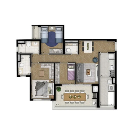 Imagem Apartamento com 3 Quartos à Venda, 88 m² em Vila Leopoldina - São Paulo