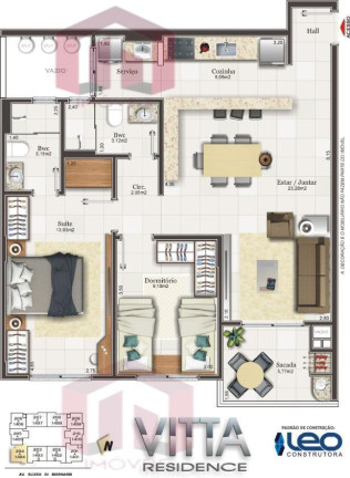 Imagem Imóvel com 2 Quartos à Venda, 78 m²