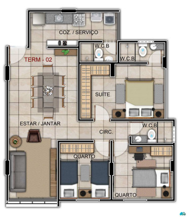 Imagem Apartamento com 3 Quartos à Venda, 84 m² em Cruz Das Almas - Maceió Imagem Apartamento com 3 Quartos à Venda, 84 m² em Cruz Das Almas - Maceió