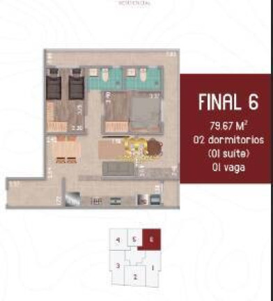 Imagem Apartamento com 1 Quarto à Venda, 49 m² em Balneário Flórida - Praia Grande