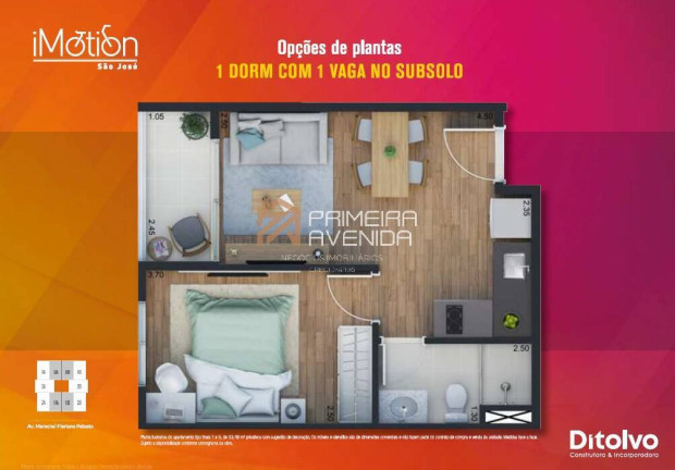 Imagem Apartamento com 1 Quarto à Venda, 37 m² em Centro - São José Dos Campos