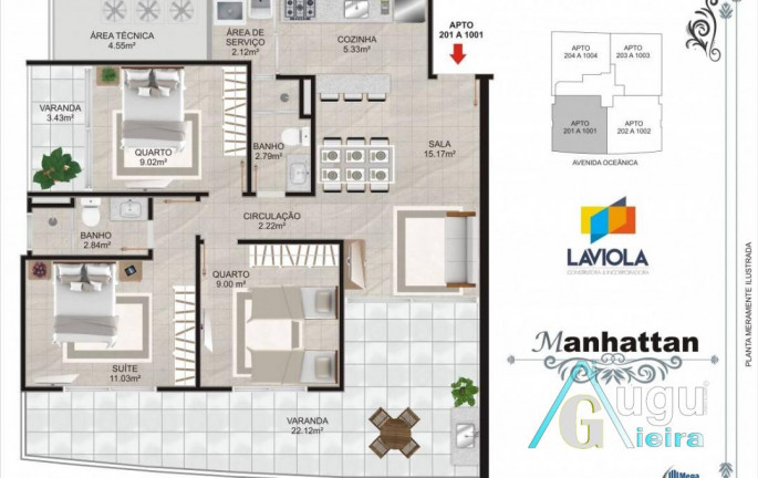 Imagem Apartamento com 3 Quartos à Venda, em Praia Do Morro - Guarapari Imagem Apartamento com 3 Quartos à Venda, em Praia Do Morro - Guarapari