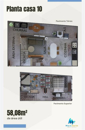Imagem Sobrado com 2 Quartos à Venda, 58 m² em Vila Antartica - Praia Grande Imagem Sobrado com 2 Quartos à Venda, 58 m² em Vila Antartica - Praia Grande