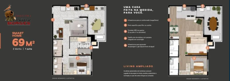Imagem Apartamento com 2 Quartos à Venda, 69 m² em Brooklin - São Paulo Imagem Apartamento com 2 Quartos à Venda, 69 m² em Brooklin - São Paulo