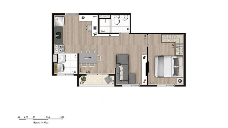 Imagem Apartamento com 2 Quartos à Venda, 5.724 m² em Parque Ipê - São Paulo
