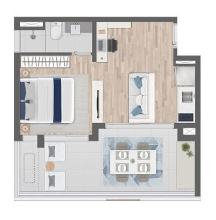 Imagem Studio com 1 Quarto à Venda, 21 m² em Consolação - São Paulo Imagem Studio com 1 Quarto à Venda, 21 m² em Consolação - São Paulo