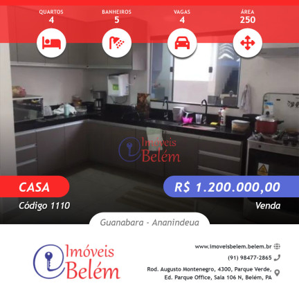 Imagem Casa com 4 Quartos à Venda, 250 m² em Guanabara - Ananindeua