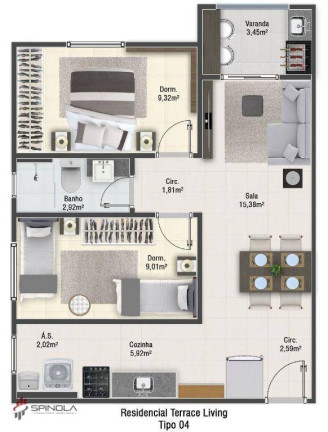Imagem Apartamento com 2 Quartos à Venda, 56 m² em Aviação - Praia Grande Imagem Apartamento com 2 Quartos à Venda, 56 m² em Aviação - Praia Grande