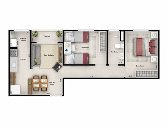 Imagem Imóvel com 2 Quartos à Venda, 48 m² em Jardim Felicidade - Jundiaí Imagem Imóvel com 2 Quartos à Venda, 48 m² em Jardim Felicidade - Jundiaí