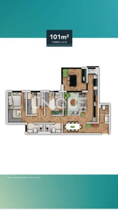 Apartamento com 3 Quartos à Venda, 101 m² em Engordadouro - Jundiaí