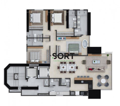 Imagem Apartamento com 4 Quartos à Venda, 170 m² em Centro - Balneário Camboriú