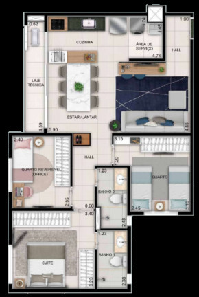 Imagem Apartamento com 3 Quartos à Venda, 148 m² em Setor Bela Vista - Goiânia Imagem Apartamento com 3 Quartos à Venda, 148 m² em Setor Bela Vista - Goiânia