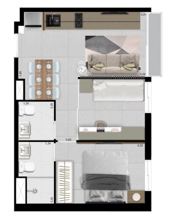 Imagem Apartamento com 2 Quartos à Venda, 38 m² em Perdizes - São Paulo Imagem Apartamento com 2 Quartos à Venda, 38 m² em Perdizes - São Paulo