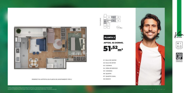 Imagem Apartamento com 2 Quartos à Venda, 52 m² em Montolar - Marília Imagem Apartamento com 2 Quartos à Venda, 52 m² em Montolar - Marília