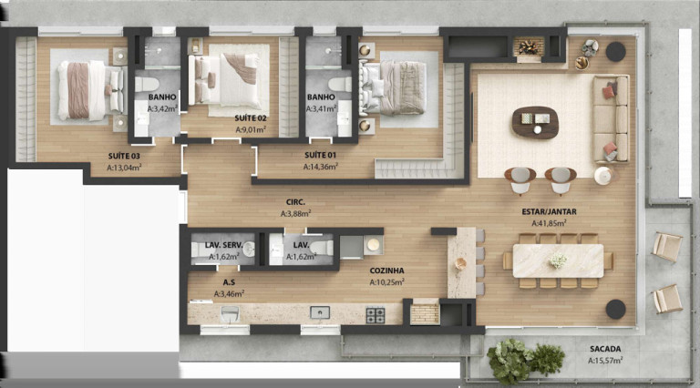 Imagem Apartamento com 2 Quartos à Venda, 186 m² em Bela Vista - Porto Alegre Imagem Apartamento com 2 Quartos à Venda, 186 m² em Bela Vista - Porto Alegre