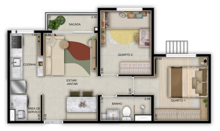 Imagem Apartamento com 2 Quartos à Venda, 42 m² em Chácaras Dona Gê - Goiânia Imagem Apartamento com 2 Quartos à Venda, 42 m² em Chácaras Dona Gê - Goiânia