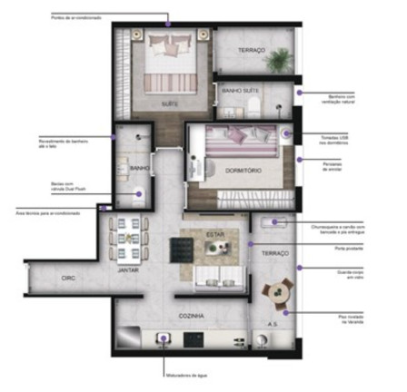 Imagem Imóvel com 2 Quartos à Venda, 54 m² em Rochdale - Osasco