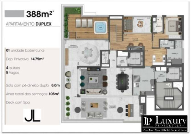 Imagem Cobertura com 4 Quartos à Venda, 388 m² em Vila Nova Conceição - São Paulo Imagem Cobertura com 4 Quartos à Venda, 388 m² em Vila Nova Conceição - São Paulo