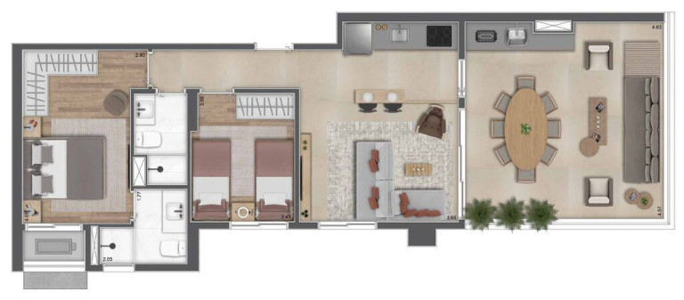 Imagem Apartamento com 2 Quartos à Venda, 57 m² em Brooklin Paulista - São Paulo Imagem Apartamento com 2 Quartos à Venda, 57 m² em Brooklin Paulista - São Paulo