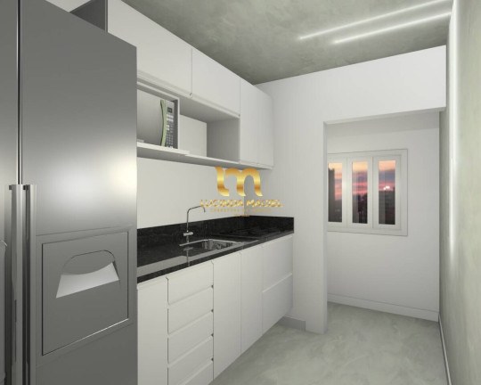Apartamento com 2 Quartos à Venda, 47 m² em Guilhermina - Praia Grande