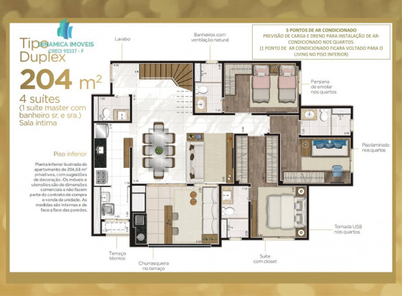 Apartamento com 4 Quartos à Venda, 204 m² em Taquaral - Campinas