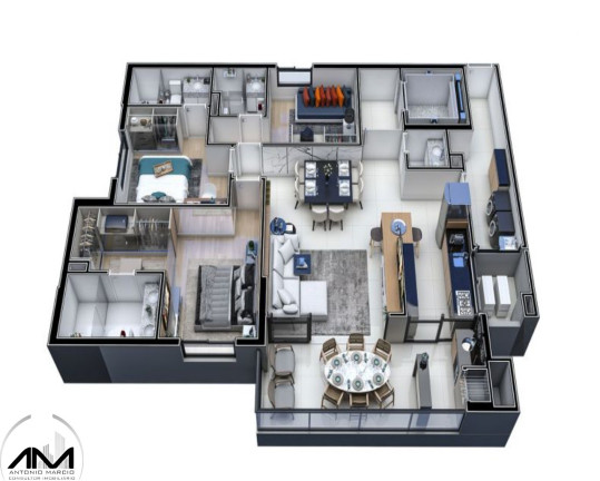 Imagem Apartamento com 2 Quartos à Venda, 117 m² em Jardim Europa - Dourados