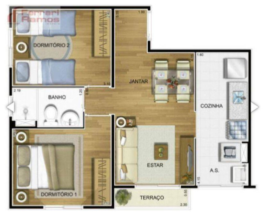 Imagem Apartamento com 2 Quartos à Venda,  em Jardim Guilhermino - Guarulhos