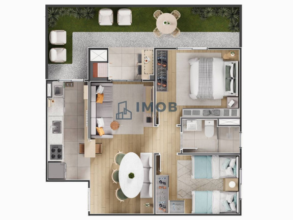 Imagem Apartamento com 2 Quartos à Venda, 46 m² em Jaraguá Esquerdo - Jaraguá Do Sul