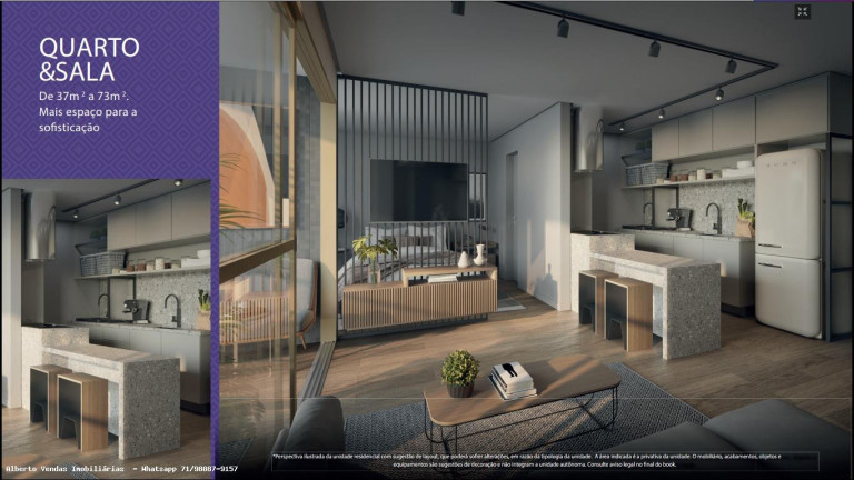 Imagem Apartamento com 1 Quarto à Venda, 37 m² em Rio Vermelho - Salvador