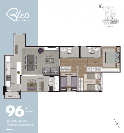 Imagem Apartamento com 2 Quartos à Venda, 83 m² em Cabral - Curitiba Imagem Apartamento com 2 Quartos à Venda, 83 m² em Cabral - Curitiba