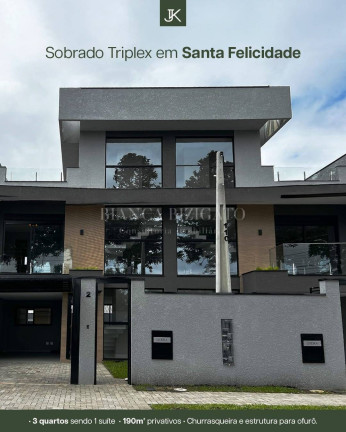 Imagem Sobrado com 3 Quartos à Venda, 185 m² em Santa Felicidade - Curitiba