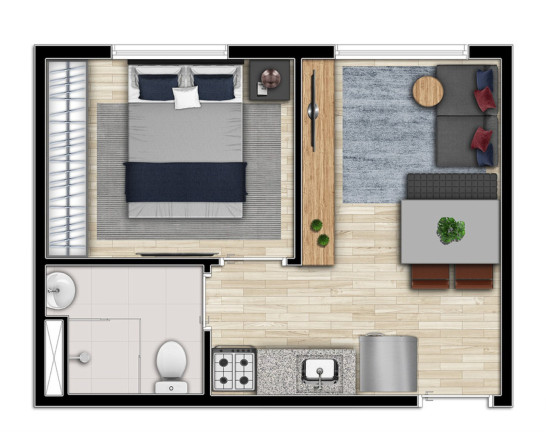 Imagem Imóvel com 1 Quarto à Venda, 25 m² em Campos Elíseos - São Paulo