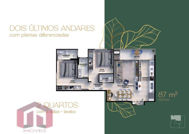 Imagem Imóvel com 2 Quartos à Venda, 
