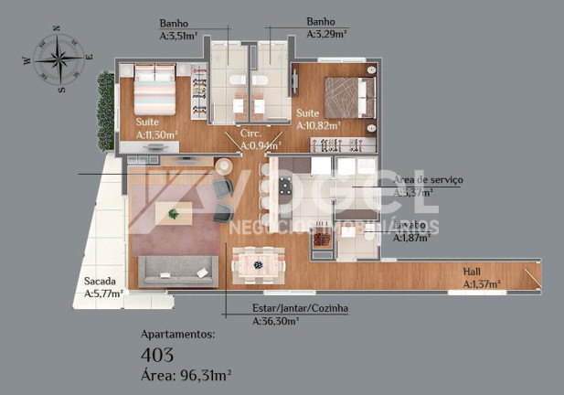 Imagem Apartamento com 1 Quarto à Venda, 53 m² em Centro - Gramado Imagem Apartamento com 1 Quarto à Venda, 53 m² em Centro - Gramado