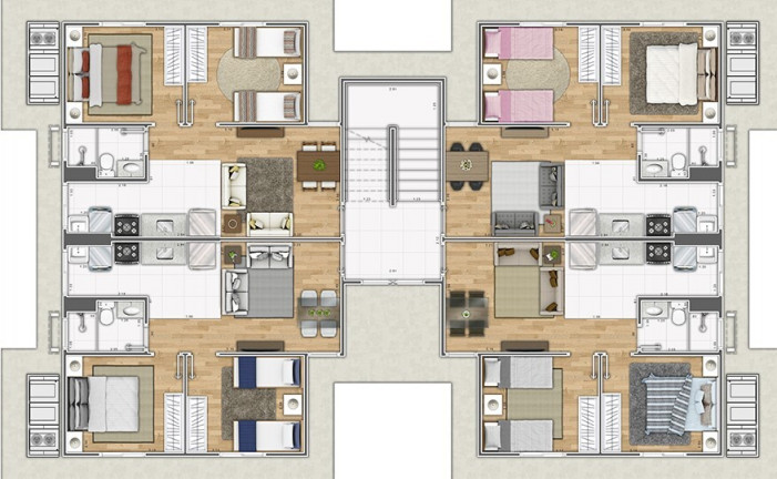 Imagem Apartamento com 2 Quartos à Venda, 42 m² em Jardim Roseira - Campinas Imagem Apartamento com 2 Quartos à Venda, 42 m² em Jardim Roseira - Campinas