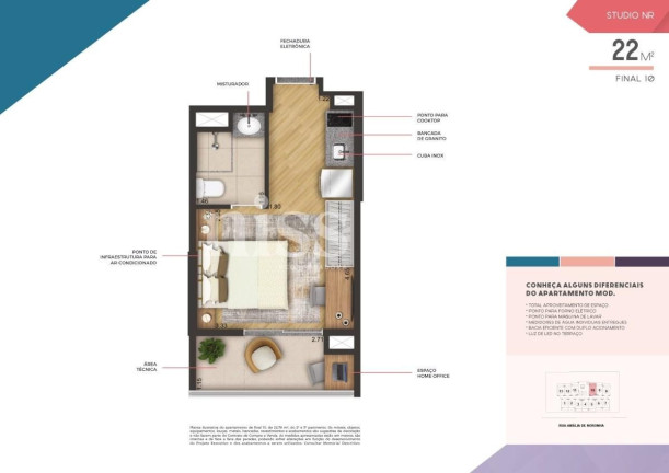 Imagem Imóvel com 1 Quarto à Venda, 22 m² em Pinheiros - São Paulo Imagem Imóvel com 1 Quarto à Venda, 22 m² em Pinheiros - São Paulo