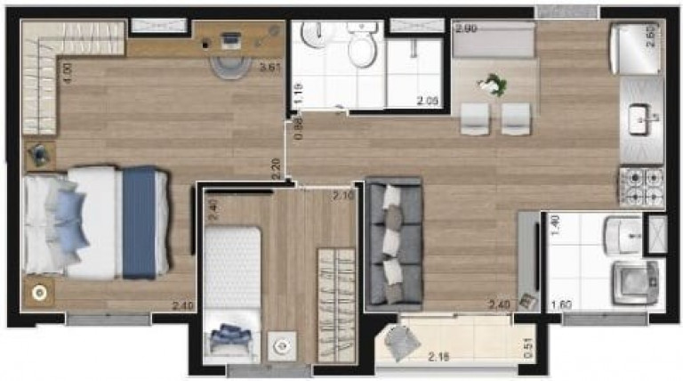 Imagem Imóvel com 2 Quartos à Venda, 38 m² em Barra Funda - São Paulo Imagem Imóvel com 2 Quartos à Venda, 38 m² em Barra Funda - São Paulo