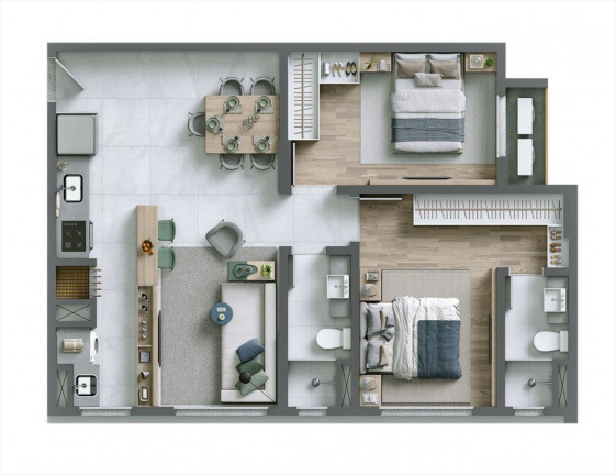Imagem Imóvel com 3 Quartos à Venda, 77 m² em São João - Itajaí Imagem Imóvel com 3 Quartos à Venda, 77 m² em São João - Itajaí