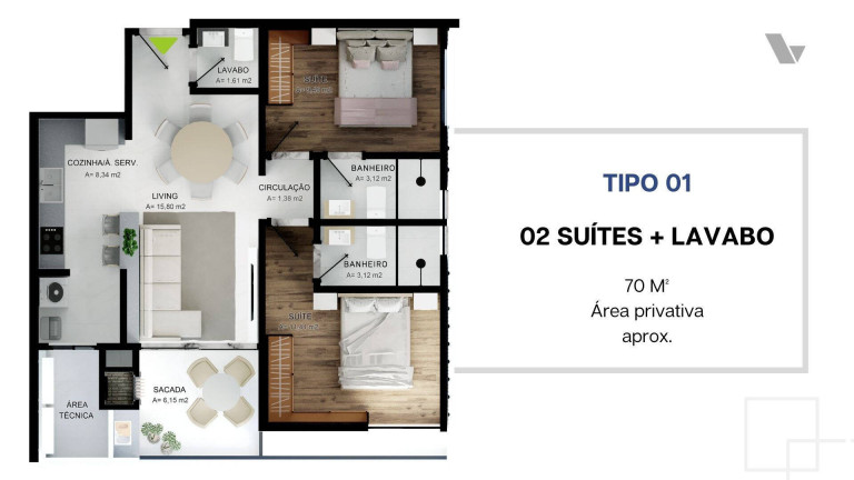 Imagem Apartamento com 2 Quartos à Venda, 70 m² em Morretes - Itapema Imagem Apartamento com 2 Quartos à Venda, 70 m² em Morretes - Itapema