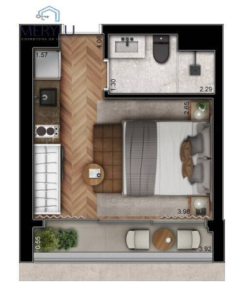 Imagem Apartamento com 1 Quarto à Venda, 21 m² em Jardim Paulista - São Paulo