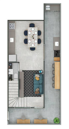 Imagem Casa com 2 Quartos à Venda, 73 m² em Guilhermina - Praia Grande