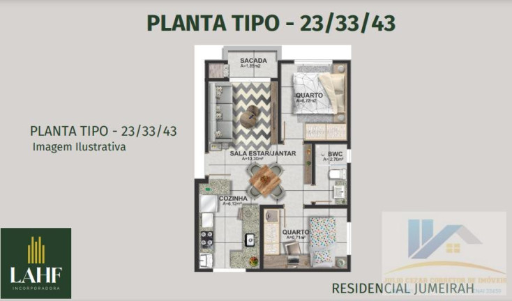 Imagem Apartamento com 2 Quartos à Venda, 43 m² em Bom Jesus - São José Dos Pinhais